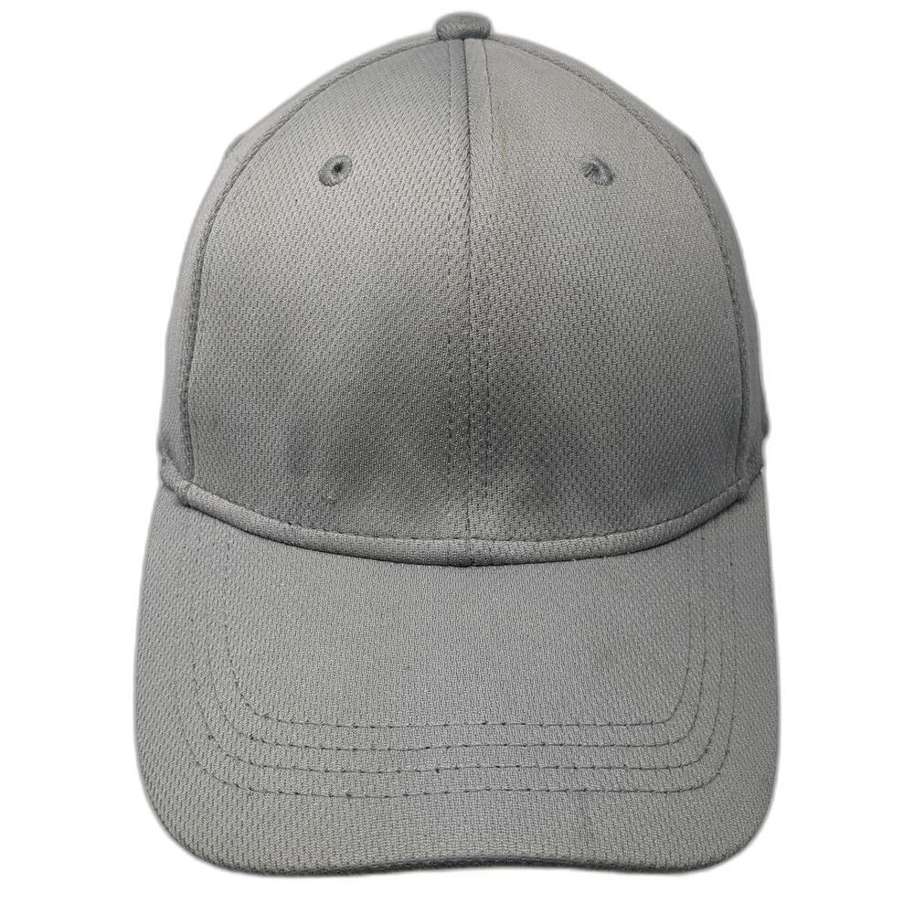 Athletic Works Baseball Cap Gray XL Recycled Mesh Breathable Stretch Fit Hat